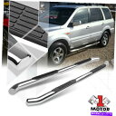 Nerf Bar Chrome 3 ラウンドサイドステップNERFバーランニングボード03-08ホンダパイロット/01-06 MDX Chrome 3 Round Side Step Nerf Bar Running Board for 03-08 Honda Pilot/01-06 MDX