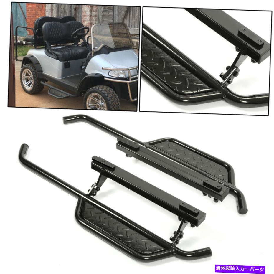 Nerf Bar ezgo txt 96-21ゴルフカートペアヘビーデューティナーフバーランニングボード For EZGO TXT 9..