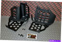 Nerf Bar ブラックヒールガードフットレストヤマハバンシーナーフバープラスチック +ハードウェアボルトキット Black Heel Guards footrest Yamaha Banshee nerf bars plastics + HARDWARE BOLT KIT