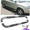 Nerf Bar フィット04-09ヒュンダイツーソンステンレスサイドステップナーフバーランニングボード Fits 04-09 Hyundai Tucson S...