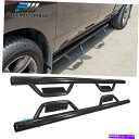 Nerf Bar フィット09-18 RAM 1500 2500 3500クアッドキャブランニングボードブラックサイドステップnerfバー Fits 09-18...