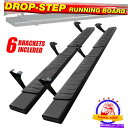 Nerf Bar 07-21トヨタツンドラダブルキャブブラックサイドステップランニングボード用6インチNERFバー 6 Inch Nerf Bar For 07-21 Toyota Tundra Double Cab Black Side Step Running Board(2)
