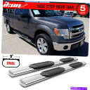 Nerf Bar フィット09-14 F150拡張タクシー5インチステンレス鋼サイドステップバーランニングボード Fits 09-14 F150 Extende...