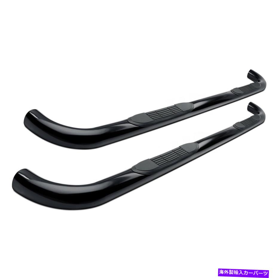 Nerf Bar フォードエクスプローラー2002-2005スチールクラフト3 ブラックラウンドサイドバー For Ford Explorer 2002-2005 SteelCraft 3 Black Round Side Bars