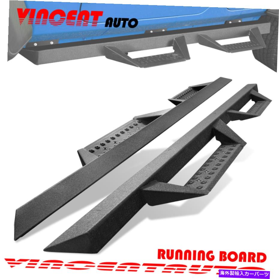 Nerf Bar 2018-2022のサイドステップジープラングラー4博士JLランニングボードnerf bar bzブラック Side Step For 2018-2022 JEEP WRANGLER 4 DR JL Running Board Nerf Bar BZ Black
