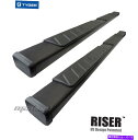 Nerf Bar タイガーライザー4インチブラックステップナーフバーフィット15-22コロラド/キャニオンエクステンデッドキャブ TYGER RISER 4in...