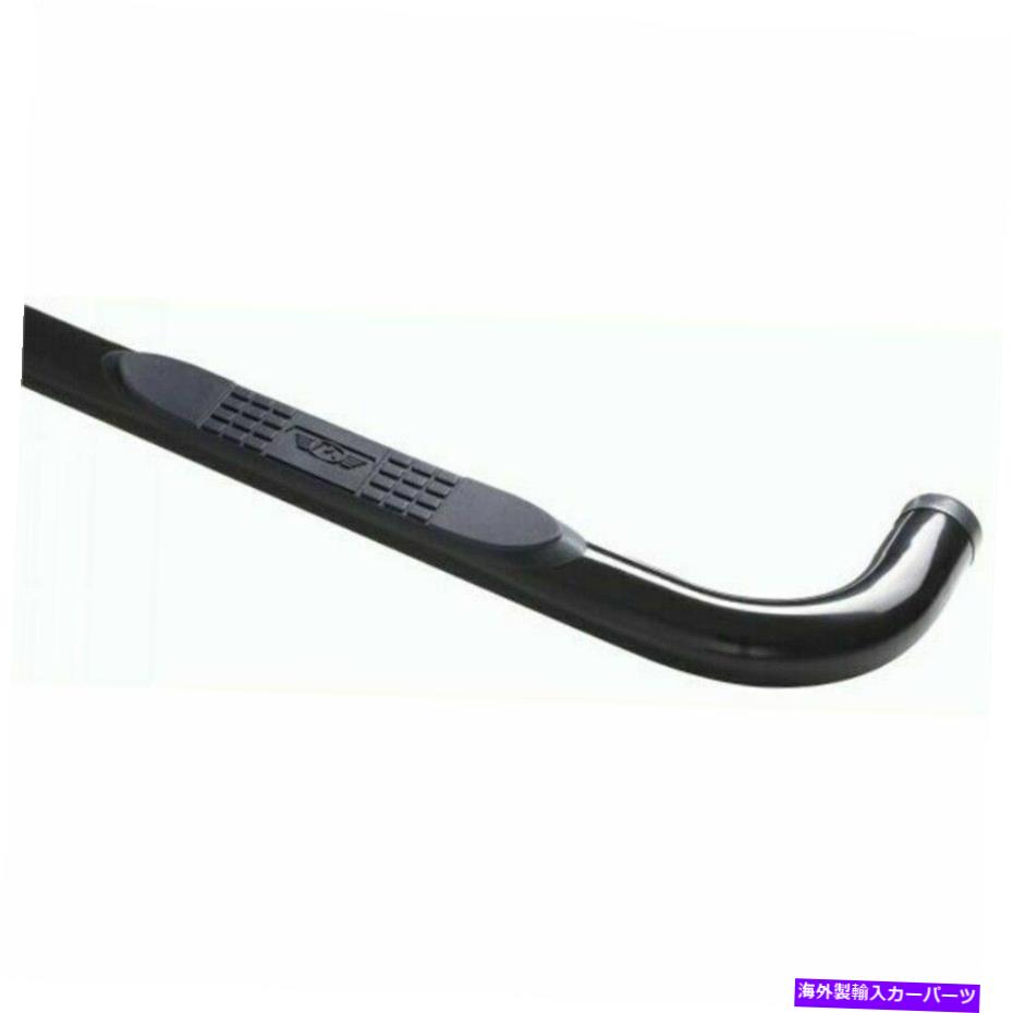 Nerf Bar 2007-2018の大暴れジープラングラー（JK）3インチラウンドナーフバー - ブラック Rampage for 2007-2018 Jeep Wrangler(JK) 3 Inch Round Nerf Bar - Black