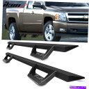 Nerf Bar フィット07-18シボレーシルバラードGMCシエラ拡張タクシーイコンV2スタイルランニングボード Fits 07-18 Chevy Silve...