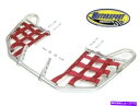 Nerf Bar 北極猫DVX400 DVX 400 nerfbars atv nerf barsシルバーバー/レッドネット ARCTIC CAT DVX400 DVX 400 NERFBARS ATV NERF BARS SILVER BARS/RED NETS(2)