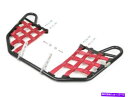 Nerf Bar Kawasaki KFX400 KFX 400 NERFBARS ATV NERF BARS BLACK BARS/RED NETS Kawasaki KFX400 KFX 400 Nerfbars Atv Nerf Bars Black Bars/Red Nets(2)