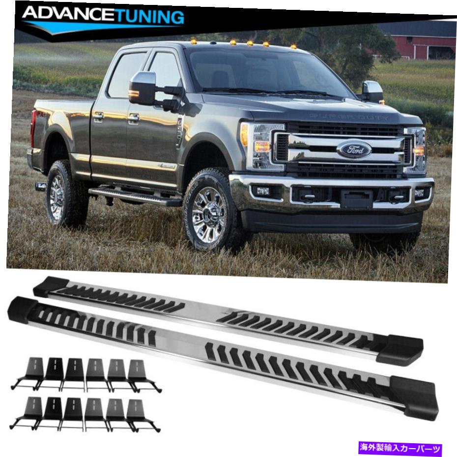 Fits 17-22 Ford F250 Superduty Crew Cab 88" Side Step Bar Running Boards SilverカテゴリNerf Bar状態新品メーカー車種発送詳細全国一律 送料無料 （※北海道、沖縄、離島は省く）商品詳細輸入商品の為、英語表記となります。Condition: NewBrand: AdvancetuningNumber of Pieces: 2 Boards And All HardwarePlacement on Vehicle: Left, RightFeatures: Heavy Duty & Aggresive Offroad Look With Special Design! Safer &Manufacturer Part Number: ADV-5-SSB-FFSD17CC-V-SSOE/OEM Part Number: HC3Z-16450-EA HC3Z-16451-EA 17 18 19 20 2020 2019 2018 2017Interchange Part Number: Side Step Bar Rail Nerf Bars Run Board Pair LH RHColor: SilverDetails: Instructions are not includedFITMENT: Fit For 2017-2022 Ford F250 Super Duty Super Crew CabFitment Type: Performance / CustomHardware: IncludedMaterial: Stainless SteelMounting Hardware Included: YesPackage Contents: 1x Pair of Side Step Bars (Left + Right)Size: 88" Length x 6" WidthShape: V StyleFinish: SilverUPC: 840110673431 条件：新品ブランド：Advancetuningピースの数：2つのボードとすべてのハードウェア車両への配置：左、右機能：ヘビーデューティとアググレシブオフロードの特別なデザインの外観！より安全で＆メーカーの部品番号：ADV-5-SSB-FFSD17CC-V-SSOE/OEM部品番号：HC3Z-16450-EA HC3Z-16451-EA 17 18 19 20 2020 2019 2018 2017交換部品番号：サイドステップバーレールnerfバーランボードペアlh rh色：銀詳細：手順は含まれていませんフィットメント：2017-2022 Ford F250 Super Duty Super Crew Cabに適していますフィットメントタイプ：パフォーマンス /カスタムハードウェア：含まれています材料：ステンレス鋼取り付けハードウェアが含まれています：はいパッケージの内容：サイドステップバーの1倍（左 +右）サイズ：88 "長さx 6"幅形状：Vスタイル仕上げ：銀UPC：840110673431《ご注文前にご確認ください》■海外輸入品の為、NC・NRでお願い致します。■取り付け説明書は基本的に付属しておりません。お取付に関しましては専門の業者様とご相談お願いいたします。■通常2〜4週間でのお届けを予定をしておりますが、天候、通関、国際事情により輸送便の遅延が発生する可能性や、仕入・輸送費高騰や通関診査追加等による価格のご相談の可能性もございますことご了承いただいております。■海外メーカーの注文状況次第では在庫切れの場合もございます。その場合は弊社都合にてキャンセルとなります。■配送遅延、商品違い等によってお客様に追加料金が発生した場合や取付け時に必要な加工費や追加部品等の、商品代金以外の弊社へのご請求には一切応じかねます。■弊社は海外パーツの輸入販売業のため、製品のお取り付けや加工についてのサポートは行っておりません。専門店様と解決をお願いしております。■大型商品に関しましては、配送会社の規定により個人宅への配送が困難な場合がございます。その場合は、会社や倉庫、最寄りの営業所での受け取りをお願いする場合がございます。■輸入消費税が追加課税される場合もございます。その場合はお客様側で輸入業者へ輸入消費税のお支払いのご負担をお願いする場合がございます。■商品説明文中に英語にて”保証”関する記載があっても適応はされませんのでご了承ください。■海外倉庫から到着した製品を、再度国内で検品を行い、日本郵便または佐川急便にて発送となります。■初期不良の場合は商品到着後7日以内にご連絡下さいませ。■輸入商品のためイメージ違いやご注文間違い当のお客様都合ご返品はお断りをさせていただいておりますが、弊社条件を満たしている場合はご購入金額の30％の手数料を頂いた場合に限りご返品をお受けできる場合もございます。(ご注文と同時に商品のお取り寄せが開始するため)（30％の内訳は、海外返送費用・関税・消費全負担分となります）■USパーツの輸入代行も行っておりますので、ショップに掲載されていない商品でもお探しする事が可能です。お気軽にお問い合わせ下さいませ。[輸入お取り寄せ品においてのご返品制度・保証制度等、弊社販売条件ページに詳細の記載がございますのでご覧くださいませ]&nbsp;