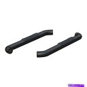Nerf Bar 2015-2022フォードF-150標準キャブの牡羊座3インチブラックナーフバーサイドステップ Aries 3in Round Black N...