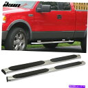 Nerf Bar フィット04-14 FORD F150拡張キャブOEスタイル5インチサイドステップバーランニングボード Fits 04-14 Ford F15...