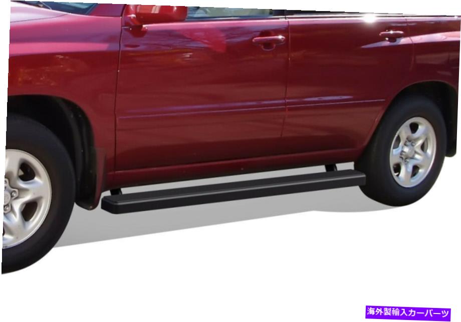 Nerf Bar iboardランニングボード4インチマットブラックフィット01-07トヨタハイランダー（04-09 RX330） iBoard Running Boards 4in Matte Black Fit 01-07 Toyota Highlander (04-09 RX330)