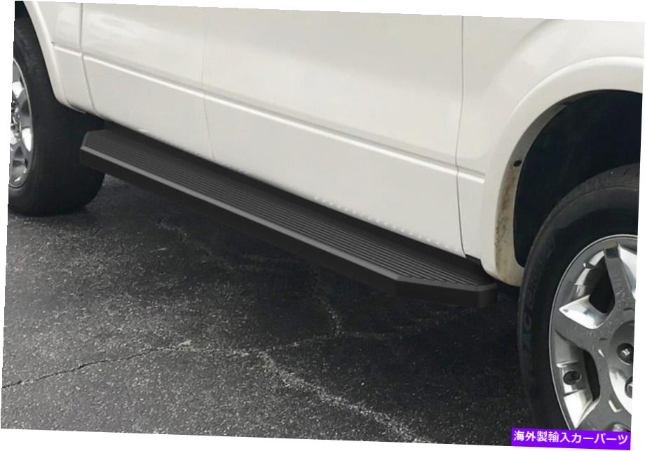Nerf Bar iboardブラックランニングボードスタイルフィット09-14フォードF150スーパークルーキャブ iBoard Black Running Boards Style Fit 09-14 Ford F150 SuperCrew Cab