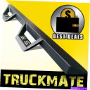 Nerf Bar 07-18シボレーシルバラードGMCシエラフィットエクステンションキャブ3角バーステップボードblk 07-18 Chevy Silverad...