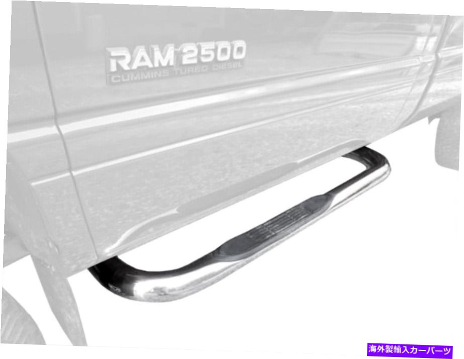 Nerf Bar 1994年から2001年のRAM 1500/ 1994-2002 2500/3500 REG CAB 3 ''ステンレスサイドステップバー For 1994-2001 Ram 1500/ 1994-2002 2500/3500 Reg Cab 3'' Stainless Side Step Bars