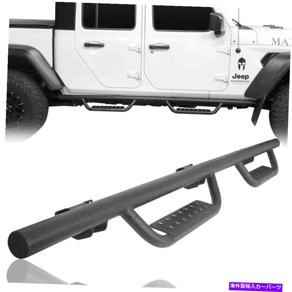 Hollowed-Out Running Boards Side Step Nerf Bars For Jeep Gladiator JT 2020-2022カテゴリNerf Bar状態新品メーカー車種発送詳細全国一律 送料無料 （※北海道、沖縄、離島は省く）商品詳細輸入商品の為、英語表記となります。Condition: NewBrand: Hooke RoadManufacturer Part Number: BXG.7001Type: Step Nerf BarPlacement on Vehicle: Left, RightFeatures: FixedNumber of Pieces: 2Fit for: Jeep Gladiator JT 2020-2022Shape: RectangularOE/OEM Part Number: /Color: BlackFinish: Powder-Coated, TexturedMaterial: Stainless SteelManufacturer Warranty: 2 YearsItems Included: Mounting HardwareItem Length: 85.43inPerformance Part: YesUPC: 782950225350 条件：新品ブランド：フックロードメーカーの部品番号：BXG.7001タイプ：ステップナーフバー車両への配置：左、右機能：修正ピース数：2フィット：Jeep Gladiator JT 2020-2022形状：長方形OE /OEM部品番号： /色：黒仕上げ：パウダーコーティング、テクスチャー材料：ステンレス鋼メーカー保証：2年含まれるアイテム：ハードウェアの取り付けアイテムの長さ：85.43inパフォーマンスの部分：はいUPC：782950225350《ご注文前にご確認ください》■海外輸入品の為、NC・NRでお願い致します。■取り付け説明書は基本的に付属しておりません。お取付に関しましては専門の業者様とご相談お願いいたします。■通常2〜4週間でのお届けを予定をしておりますが、天候、通関、国際事情により輸送便の遅延が発生する可能性や、仕入・輸送費高騰や通関診査追加等による価格のご相談の可能性もございますことご了承いただいております。■海外メーカーの注文状況次第では在庫切れの場合もございます。その場合は弊社都合にてキャンセルとなります。■配送遅延、商品違い等によってお客様に追加料金が発生した場合や取付け時に必要な加工費や追加部品等の、商品代金以外の弊社へのご請求には一切応じかねます。■弊社は海外パーツの輸入販売業のため、製品のお取り付けや加工についてのサポートは行っておりません。専門店様と解決をお願いしております。■大型商品に関しましては、配送会社の規定により個人宅への配送が困難な場合がございます。その場合は、会社や倉庫、最寄りの営業所での受け取りをお願いする場合がございます。■輸入消費税が追加課税される場合もございます。その場合はお客様側で輸入業者へ輸入消費税のお支払いのご負担をお願いする場合がございます。■商品説明文中に英語にて”保証”関する記載があっても適応はされませんのでご了承ください。■海外倉庫から到着した製品を、再度国内で検品を行い、日本郵便または佐川急便にて発送となります。■初期不良の場合は商品到着後7日以内にご連絡下さいませ。■輸入商品のためイメージ違いやご注文間違い当のお客様都合ご返品はお断りをさせていただいておりますが、弊社条件を満たしている場合はご購入金額の30％の手数料を頂いた場合に限りご返品をお受けできる場合もございます。(ご注文と同時に商品のお取り寄せが開始するため)（30％の内訳は、海外返送費用・関税・消費全負担分となります）■USパーツの輸入代行も行っておりますので、ショップに掲載されていない商品でもお探しする事が可能です。お気軽にお問い合わせ下さいませ。[輸入お取り寄せ品においてのご返品制度・保証制度等、弊社販売条件ページに詳細の記載がございますのでご覧くださいませ]&nbsp;
