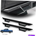Nerf Bar 09-14フォードF150スーパー/エクステンデッドキャブマットブラックモジュラードロップステップバーボード For 09-14 Ford F...