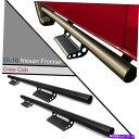 Nerf Bar 05-18日産フロンティアクルーキャブドロップダウンブラックスチールランニングボードのConext CONEXT For 05-18 Nissan Frontier Crew Cab Drop Down Black Steel Running Board(2)