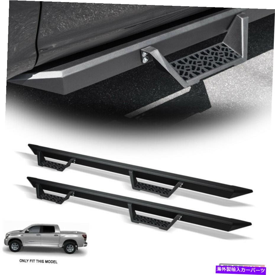 Nerf Bar 07-21 Tundra Crewmax/Extended Crew Matteブラックモジュラードロップステップバーボード For 07-21 Tundra CrewMax/Extended Crew Matte Black Modular Drop Step Bars Boards