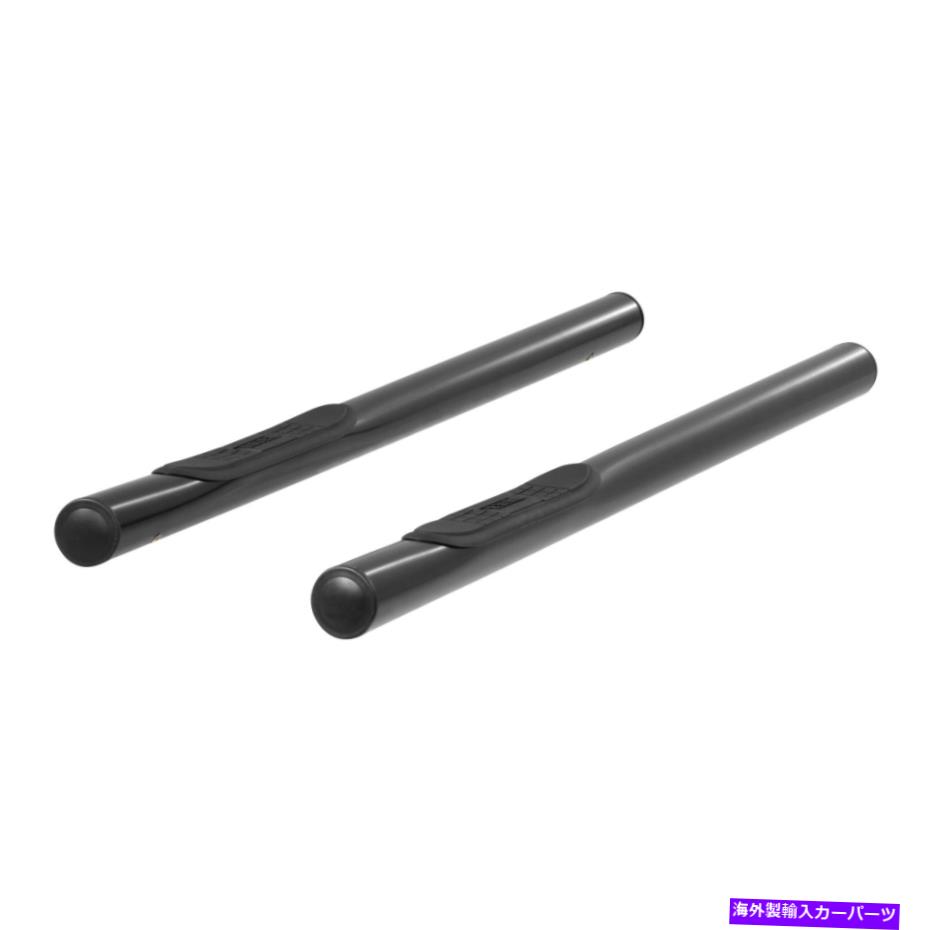 Nerf Bar ブラックナーフバーサイドステップ牡羊座3インチラウンドフィット97-2004トヨタタコマアクセスキャブ Black Nerf Bars Side Steps Aries 3in Round fits 97-2004 Toyota Tacoma Access Cab(2)