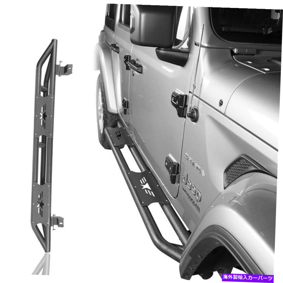 Nerf Bar ロッカーランニングボードサイドステップジープラングラーJL 2018-2022 4ドアのためのnerfバー Rocker Running Boards Side Step Nerf Bars for Jeep Wrangler JL 2018-2022 4-Door