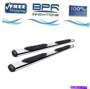 Nerf Bar Lund 4in Oval Straight SS nerf bar Lund 4in Oval Straight SS Nerf Bars Polished For Sierra Silverado 07-19 23510545(2)
