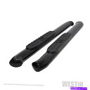 Nerf Bar WES21-24115 Westin 21-24115 Pro Traxx 4楕円形のnerfステップバー - ブラックパウダーコート WES...