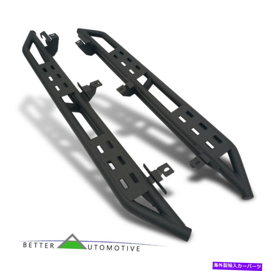 Nerf Bar 2018-2019のジープラングラーJL 4ドアアーマーサイドステップナーフバーオフロードテクスチャ For 2018-2019 Jeep Wrangler JL 4 Door Armor Side Step Nerf Bar Off-Road Textured