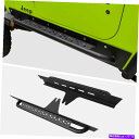 Nerf Bar ロックスライダーステップナーフバーブラックテクスチャフィット87-95ジープラングラーYJ Rock Slider Step Nerf Bar Black Textured Fit for 87-95 Jeep Wrangler YJ(2)