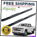 Nerf Bar ラプター4インチサイドステップ99-18シルバラードシエラエクステンデッドキャブのためのnerfバー Raptor 4in OE Side Steps Nerf Bars for 99-18 Silverado Sierra Extended Cab(2)