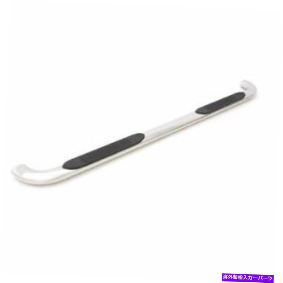 Nerf Bar Lund 23285963 4インチ楕円形の曲がったステンレス鋼nerf brackets new Lund 23285963 4 Inch Oval Bent Stainless Steel Nerf Bar with Brackets NEW