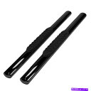 Nerf Bar 2015-19フォードF-150/250/350標準キャブのためのブラック5IN楕円形のパッドステップnerfバー Black 5in Ova...