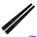 Nerf Bar ブラック4インチストレートw/2パッドステップナーフバー2004-2008 F-150拡張キャブ Black 4in Oval Straigh...