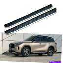 Nerf Bar すべての新しいインフィニティQX60 2022ランニングボードNERFバーに固定されたサイドステップフィット2PCS 2Pcs Fixed Side Step Fits for All New Infiniti QX60 2022 Running Board Nerf Bar(2)