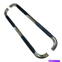 Nerf Bar ポリッシュ3インチ90度丸い曲がった丸いパッドステップnerfバー用 Polished 3in 90 Deg Round Bent w/Pad...