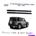Nerf Bar 2PCSサイドステップNERFバーは2007-2018のフィットジープラングラーJK Unlimited4ドア 2Pcs Side Step Nerf Bars Fits For 2007-2018 Jeep Wrangler JK Unlimited 4-Door(2)