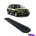 Nerf Bar ホンダHR-V 2015-2022サイドステップアルミニウムブラック2xのランニングボードNERFバー Running Boards Nerf Bars For Honda HR-V 2015-2022 Side Steps Aluminum Black 2x