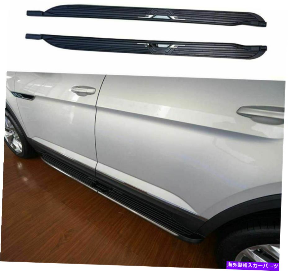 Nerf Bar フォルクスワーゲンアトラスクロススポーツ2020 2021ランニングボードNERFバーのサイドステップフィット Side Step Fits for Volkswagen Atlas Cross Sport 2020 2021 Running Board Nerf Bar