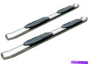 Nerf Bar Trident Tri413709p Toughtred 5 in。フォードF150スーパーキャブ用の楕円形の湾曲したnerfバー Trident TRI413709P ToughTred 5 In. Oval Curved Nerf Bars for Ford F150 Super Cab(2)