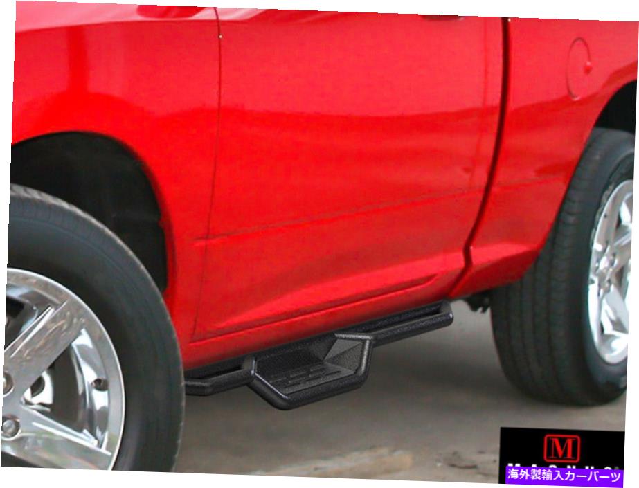 Nerf Bar 09-18のブラックナーフバーステップダッジラム1500 2500 3500レギュラーキャブ Black Nerf Bar Steps For 09-18 Dodge Ram 1500 2500 3500 Regular Cab(2)