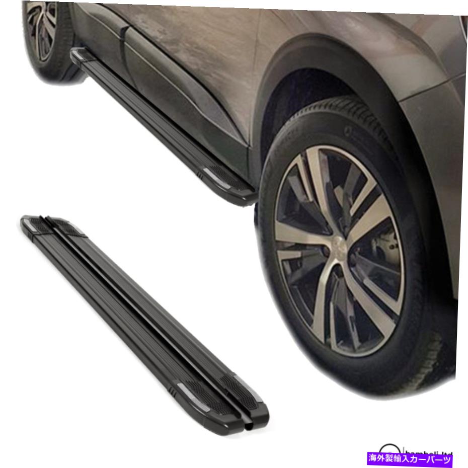 Nerf Bar Ssangyong Rexton 2018のボードサイドステップNERFバーをランニングしてください-UP（黒） Running Board Side Step Nerf Bar for Ssangyong Rexton 2018 - Up (BLACK)