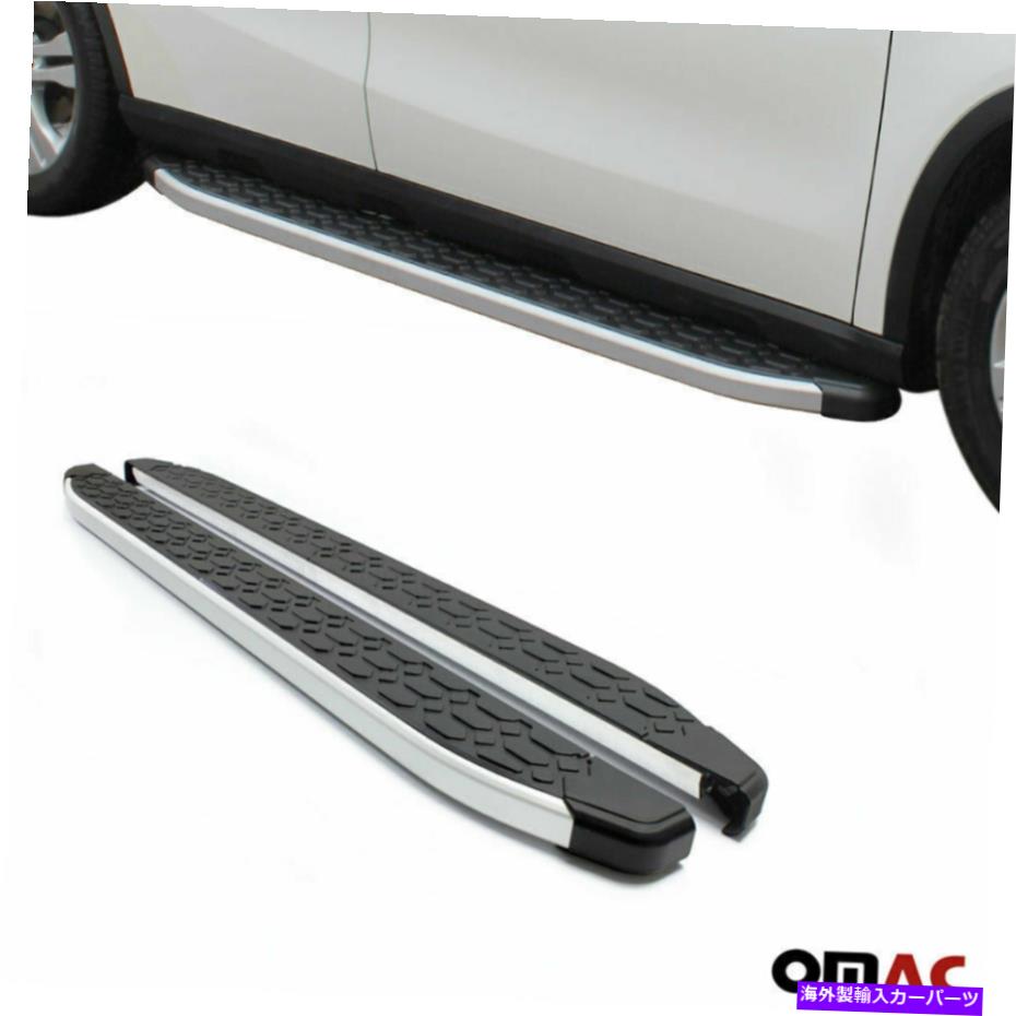 Nerf Bar サイドステップランニングボードnerf bars alu。 2 PCSセットはMazda CX7 2007-2012に適合します Side Step Running Boards Nerf Bars Alu. 2 Pcs Set Fits Mazda CX7 2007-2012