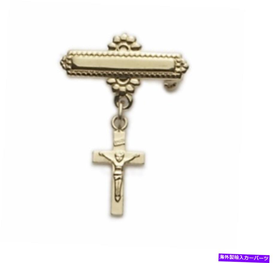 Cross Bar 14Kゴールドフィリングベイビー十字架のクロスバーピン 14K GOLD FILLED BABY CRUCIFIX CROSS BAR PIN