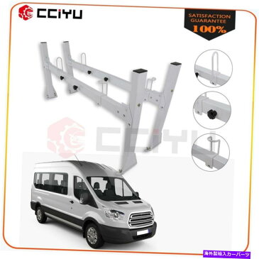 Cross Bar Chevy Express van 2バーラダールーフラックスチールホワイトクイックインストール用クロスバー Crossbar For Chevy Express Van 2 bar Ladder Roof Rack Steel White quick install