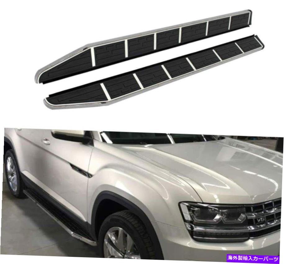 Nerf Bar フォルクスワーゲンVWアトラステラモント2018-2021に適したサイドステップボードNERFバーフィット Side Step Running Board Nerf Bar Fit for Volkswagen VW Atlas Teramont 2018-2021