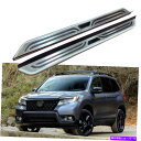 Nerf Bar ホンダパスポート2017+サイドステップナーフバーサイドステアに適合している2PCSランニングボード 2PCS Running Board Fits For Honda Passport 2017+ Side Step Nerf Bar Side Stair