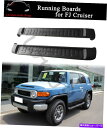 Nerf Bar FJクルーザー2007-2016サイドステップランニングボードNERFバープロテクターガードに適合 Fits for FJ Cruiser 2007-2016 Side Step Running Board Nerf Bar Protector Guards(2)
