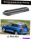 Nerf Bar フォルクスワーゲンVWトゥアレグ2011-2018 NERFバーサイドステップランニングボードに2PCSフィット 2Pcs Fits For Volkswagen VW Touareg 2011-2018 Nerf Bar Side Step Running Boards(2)